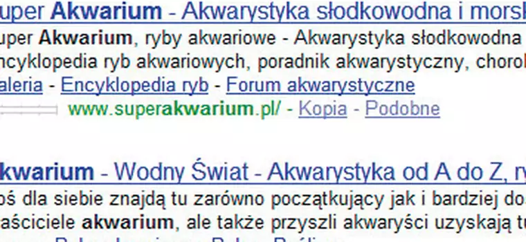 Firefox: podgląd stron w wynikach wyszukiwania