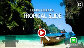 Hidden Objects Tropical Slide 