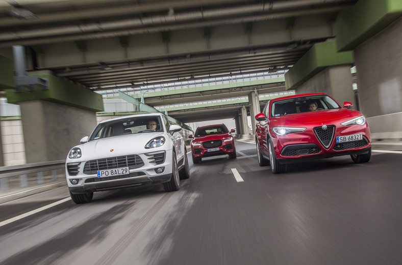 Porsche Macan kontra Jaguar F-Pace i Alfa Romeo Stelvio