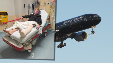 Turbulencje w powietrzu: Pasażer linii Air New Zealand z poważnym złamaniem obu nóg