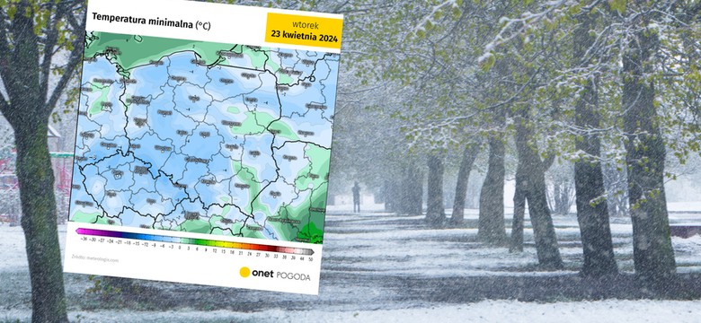 Tak zimno nie było nawet w lutym. Temperatura spadnie do -8 st. C