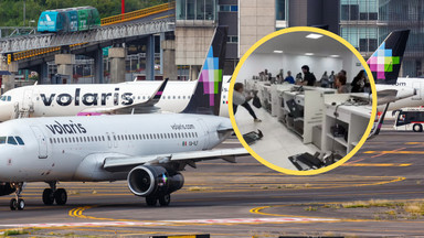 Odpowiedź pracownika lotniska rozgniewała pasażerkę. Zdemolowała sprzęt [WIDEO]