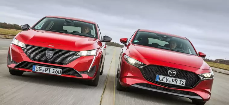 Peugeot 308 kontra Mazda 3 - czyli, nowoczesność kontra klasyka. Który model okazał się lepszy?