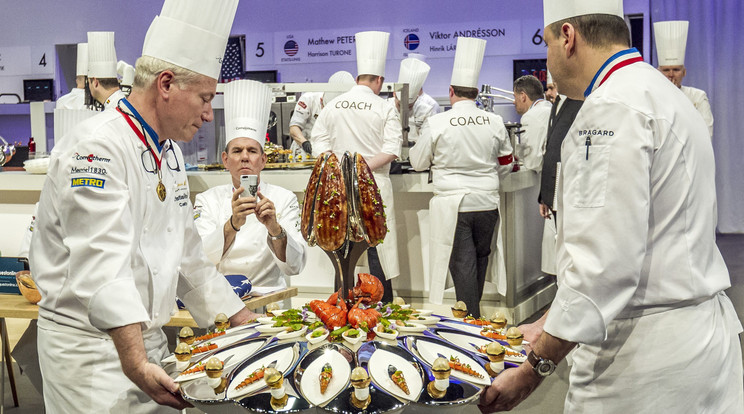 Kedden és szerdán került megrendezésre a Bocuse d'Or nevezetű szakácsvilágbajnokság / Fotó: MTI Szigetváry Zsolt