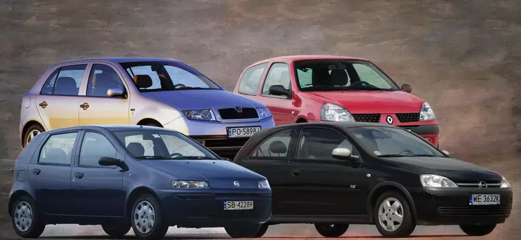 Fiat Punto II, Opel Corsa C, Renault Clio II i Skoda Fabia I – Małe auta za małe pieniądze