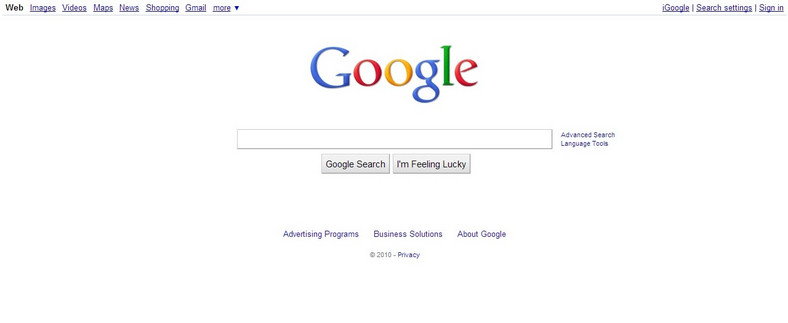 Google 2010