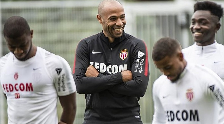 Thierry Henry (középen) a Monaco új edzője /Fotó: Instagram