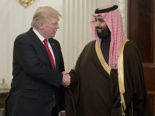 Prezydent Donald Trump i książę Mohammed bin Salman Al Saud z Arabii Saudyjskiej. Obaj na liście „Forbesa”
