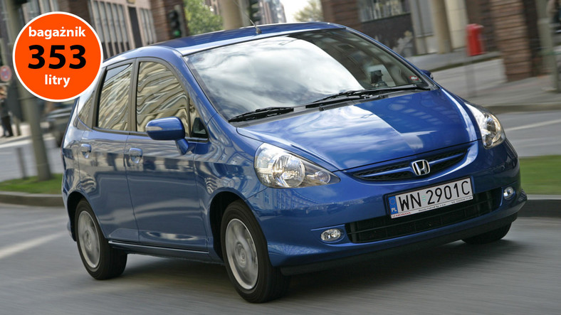 1. Honda Jazz I (2002-08) - od 9000 zł  