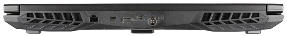 Tył: RJ-45 (LAN), USB 3.1 typu C, HDMI, mini-DisplayPort i gniazdo zasilania
