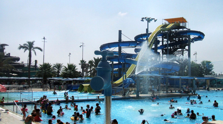 Így néz ki az aquapark Tel Avivban /Fotó: Northfoto