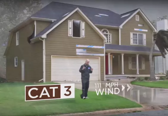 Jak wyglądałby twój dom, gdyby uderzył w niego huragan? Nagranie pokazuje siłę żywiołu