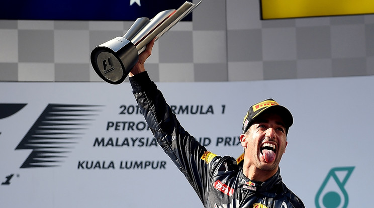 Daniel Ricciardo megnyerte a Maláj Nagydíjat/Fotó: AFP