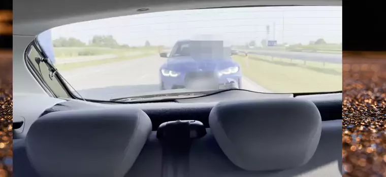 Kierowca BMW M3 siał terror na autostradzie A1. Wszystko się nagrało [WIDEO]