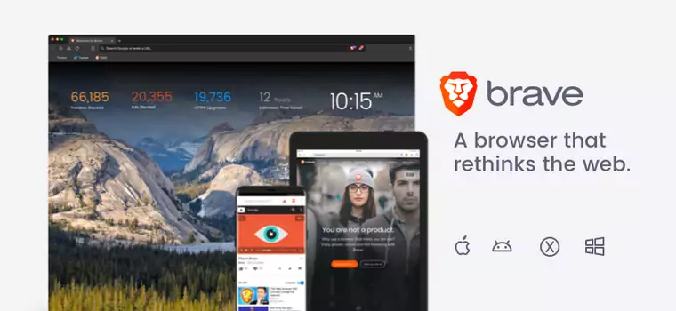 Brave ma już ponad 20 mln aktywnych użytkowników miesięcznie