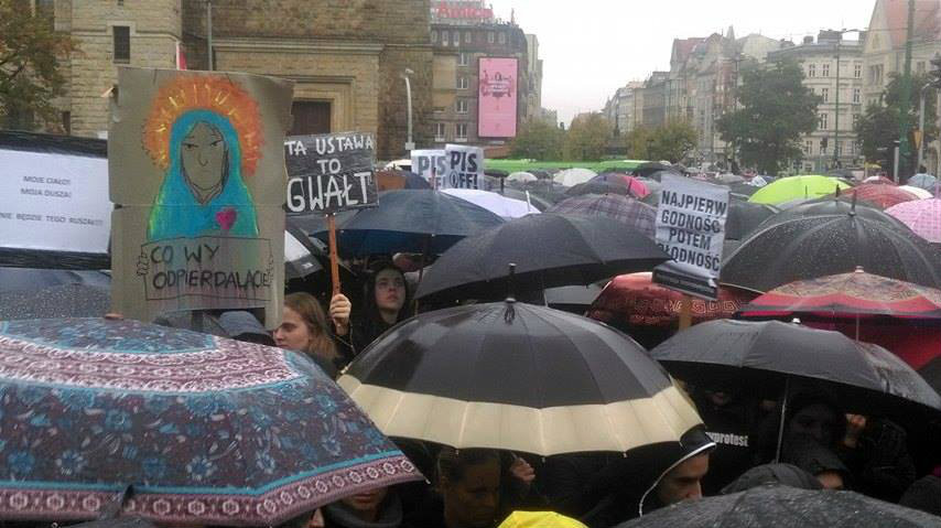 Czarny protest w Poznaniu