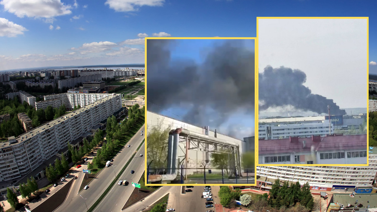 Pożar w ważnej rosyjskiej fabryce. Czarny dym nad miastem