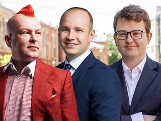 Od lewej: Krzysztof Maruszewski, dyrektor zarządzający Stilnovisti, Ariel Sobczak, prezes zarządu polskiej firmy Solano oraz Aleksander Pawlak, prezes firmy Tavex