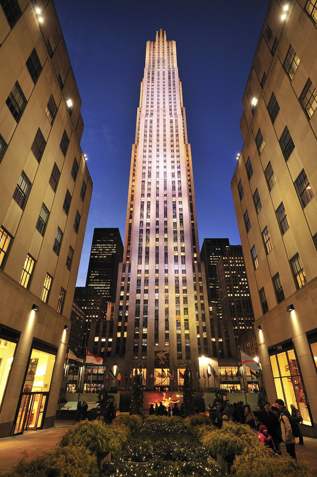 Platforma widokowa "The Top of the Rock" na szczycie Rockefeller Center, Nowy Jork, USA