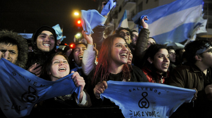 Elutasították az abortusztörvény enyhítését Argentínában / Fotó: MTI/AP/Natacha Pisarenko