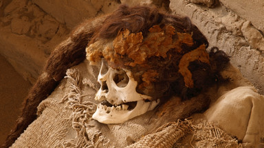 Przerażające mumie na cmentarzu Chauchilla w Peru
