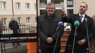 Janusz Kowalski spotkał swojego "fana". "Rządzisz! Idolu Facebooka!" [WIDEO]