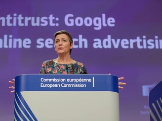 Komisarz UE Margrethe Vestager ogłasza decyzję ws. Google