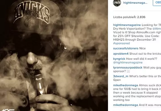 Instagram toczy walkę ze... zwolennikami legalizacji marihuany. Usuwa konta i nie chce wyjaśnić, dlaczego