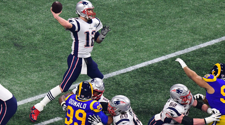 Brady és Patriots 
a Los Angeles Rams 
együttesét verte 
a döntőben / Fotó: Getty Images