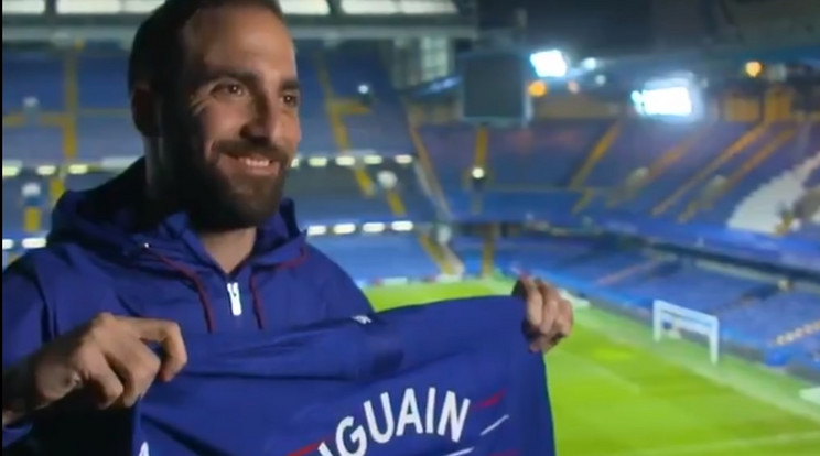 Gonzalo Higuaín már a Chelsea játékosa /Fotó: Twitter