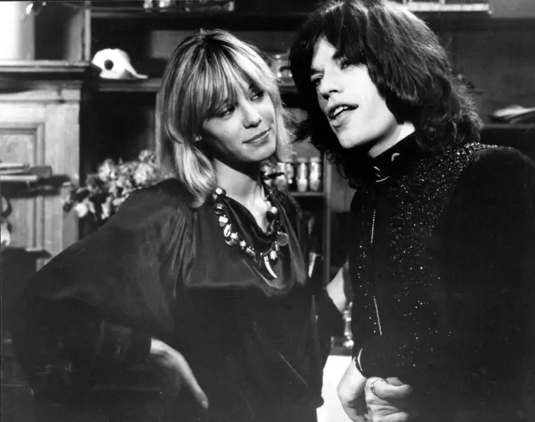 Anita Pallenberg i Mick Jagger na planie &quot;Performance&quot;