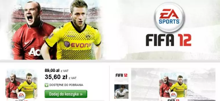 FIFA 12 do kupienia za niecałe 36 zł. Gdzie?