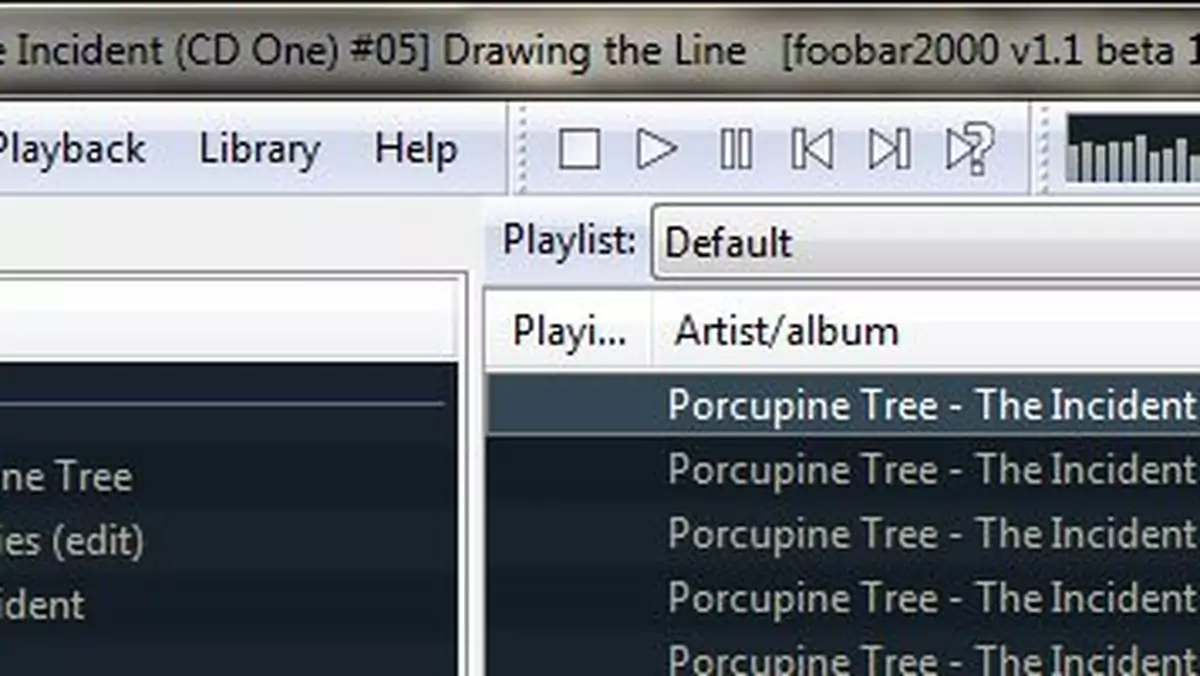 Foobar2000 1.1.16 z licznymi poprawkami