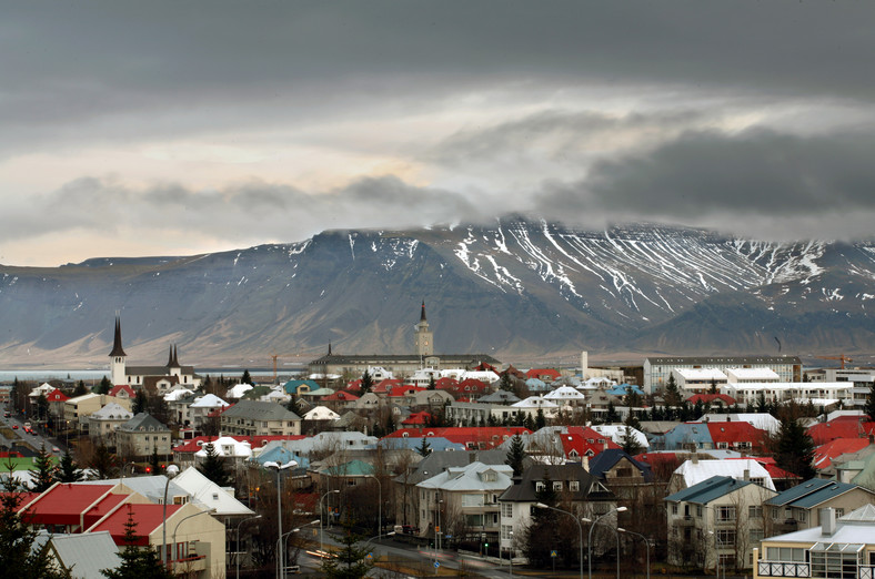 Panorama Reykjaviku, stolicy Islandii
