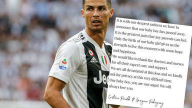 Cristiano Ronaldo stracił dziecko. "Synku, jesteś naszym aniołkiem"