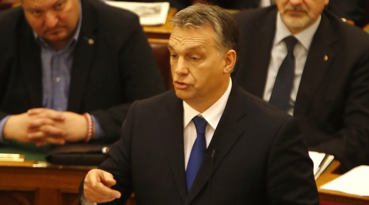 Napirend előtt szólalt fel Orbán Viktor /Fotó: Fuszek Gábor