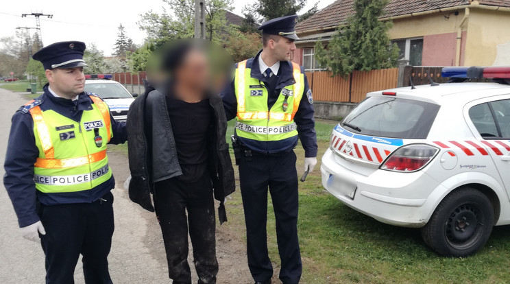Gyorsan elfogták a rendőrök a betörőt/Fotó: police.hu