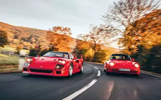 Porsche 959 S kontra Ferrari F40