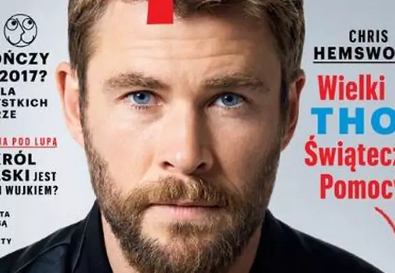 Chris Hemsworth z serduszkiem WOŚP na okładce polskiego magazynu. To nie Photoshop