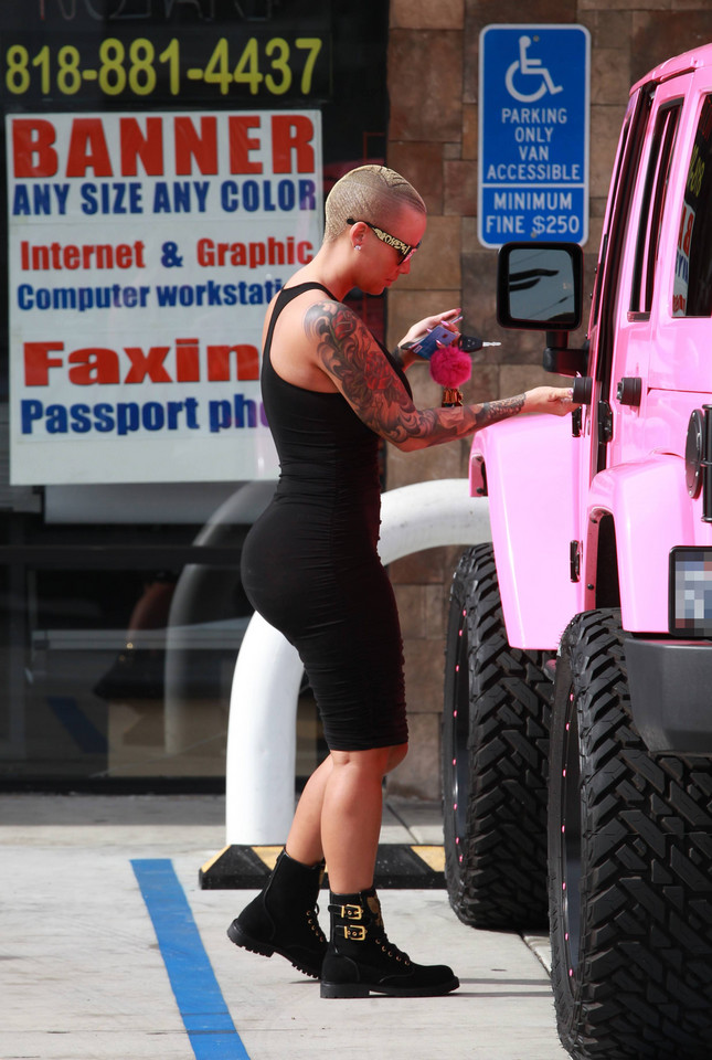 Amber Rose zaparkowała auto w miejscu dla niepełnosprawnych