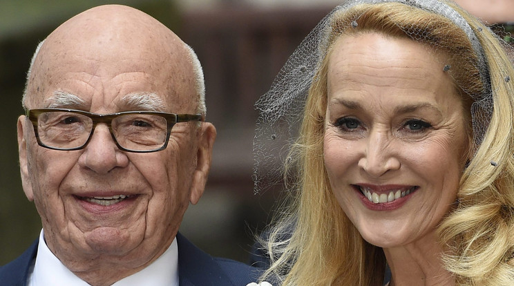 Rupert Murdoch és Jerry Hall esküvője / Fotó: MTI