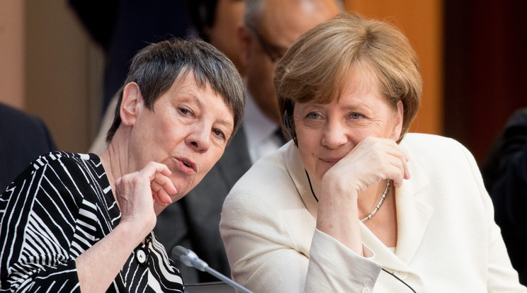 Barbara Hendricks és Angela Merkel /Fotó:AFP