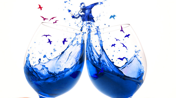 Kék bor az új szenzáció