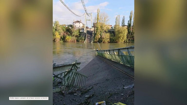 Zerwał się most wiszący we Francji. Zginęła nastolatka, kilka osób rannych