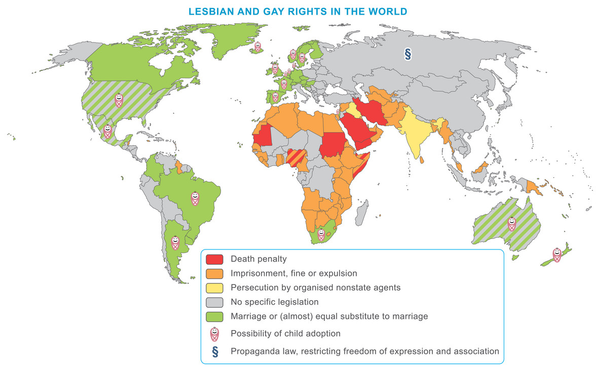 Sytuacja prawna osób homoseksualnych na świecie