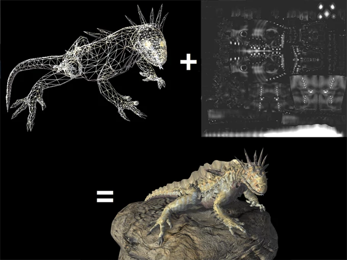 Proces nakładania tekstur i wynik końcowy po użyciu Geometry Shader. Źródło: NVIDIA