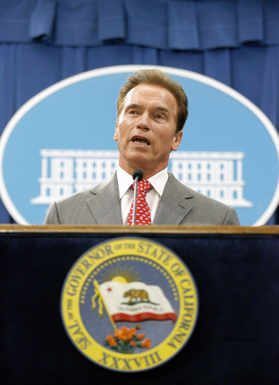 Arnold Schwarzeneger. gubernator stanu Kalifornia