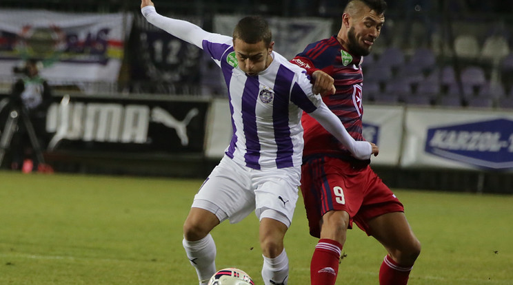 Ebből a harcból az Újpest jött ki győztesen / Fotó: Grnák László