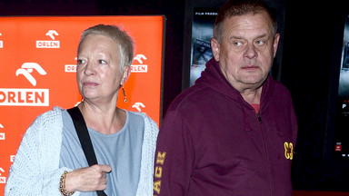 Kazik Staszewski z żoną na premierze filmu. Rzadko pokazują się razem publicznie