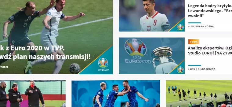 Aplikacja TVP Sport z ogromnymi problemami podczas Euro 2020
